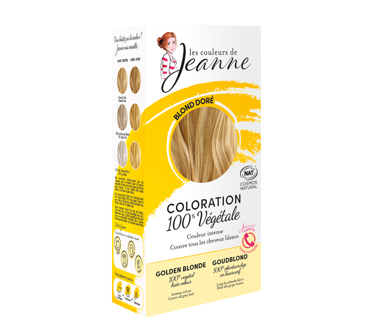 Coloration Végétale - Blond doré - Les Couleurs de Jeanne